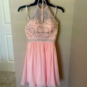 Pink sequin dress